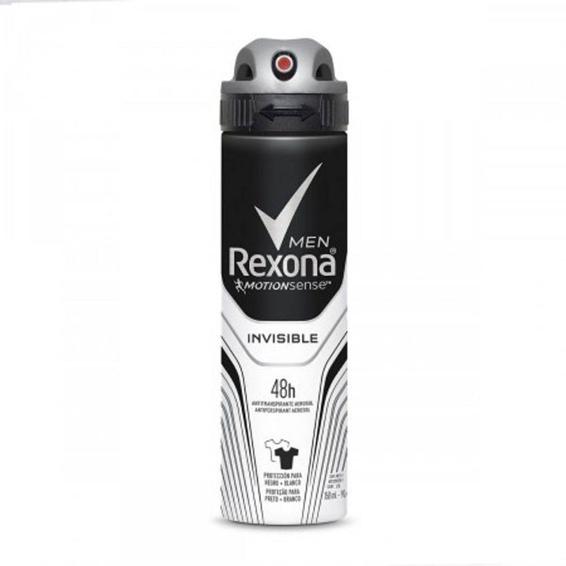 Desodorante Rexona Antitranspirante Aerosol Men Antibacteriano Invisible 150ml - Drogaria Poupa Centro