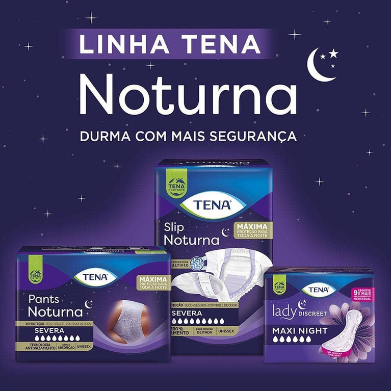Tena Pants Noturna, Roupa Íntima para Incontinência Urinária, G/EG - 16 unidades
