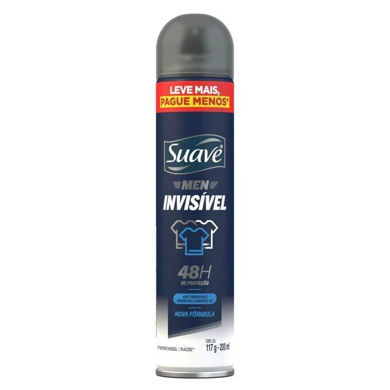 Deso Suave Men Aer Ap Invis 200Ml - Drogaria Poupa Centro