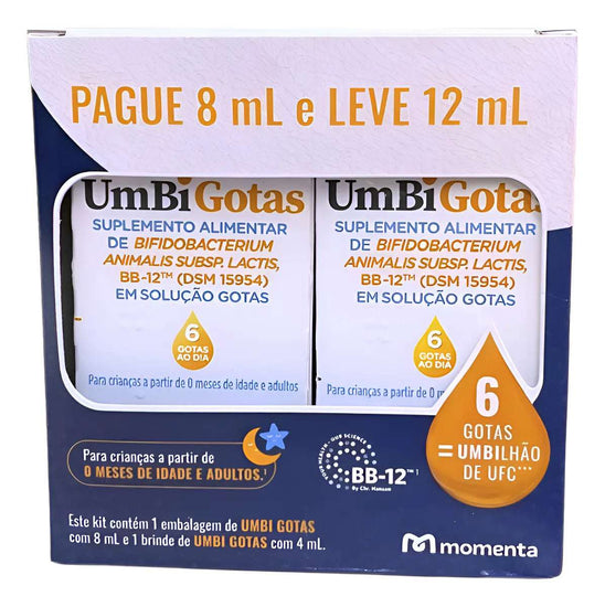 Umbi Gotas Solução 8 mL + 4ml Grátis