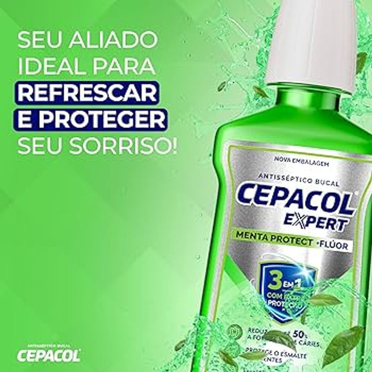Enxaguante Bucal Cepacol Expert Menta Fluor 250ml