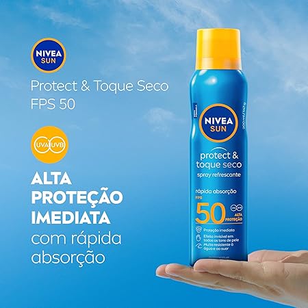 Protetor Solar Nivea FPS50 Spray 200ml VALIDADE 11/2026