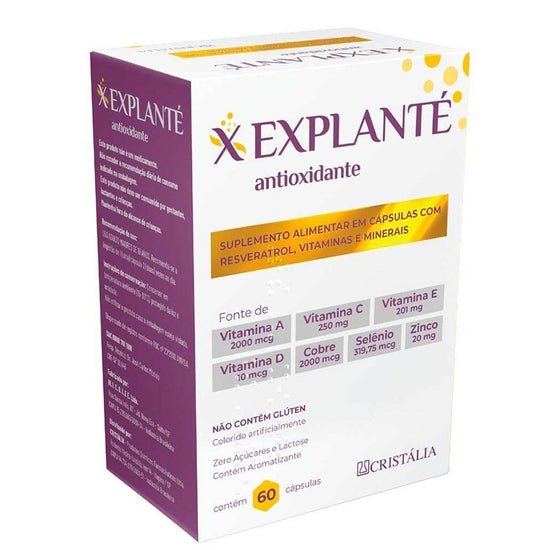 Polivitamínico Explanté Antioxidante 60 cápsulas - Drogaria Poupa Centro