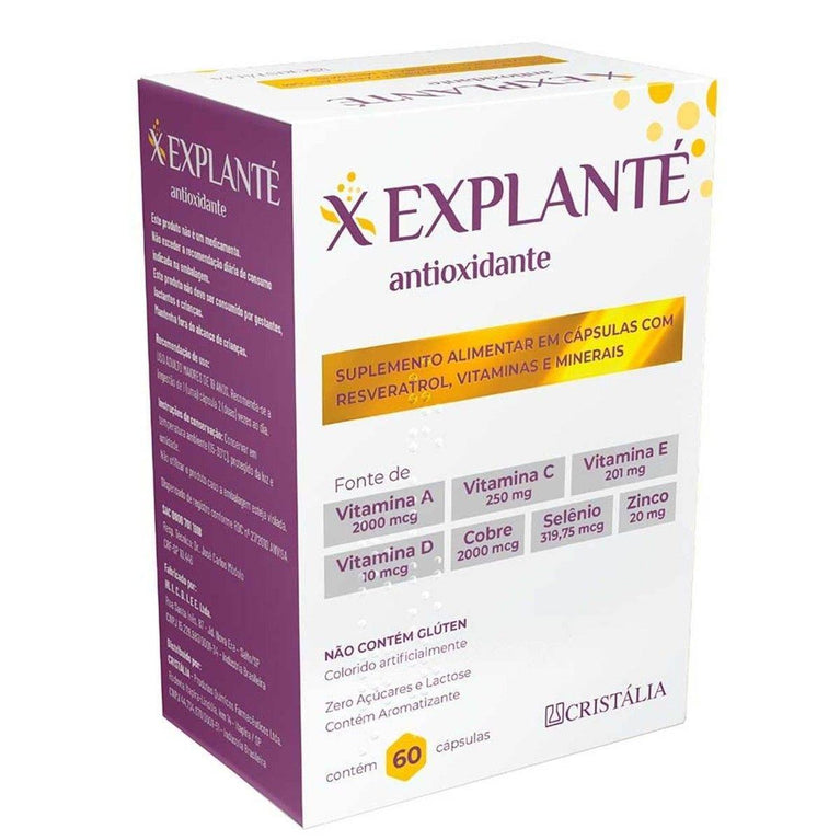 Polivitamínico Explanté Antioxidante 60 cápsulas - Drogaria Poupa Centro