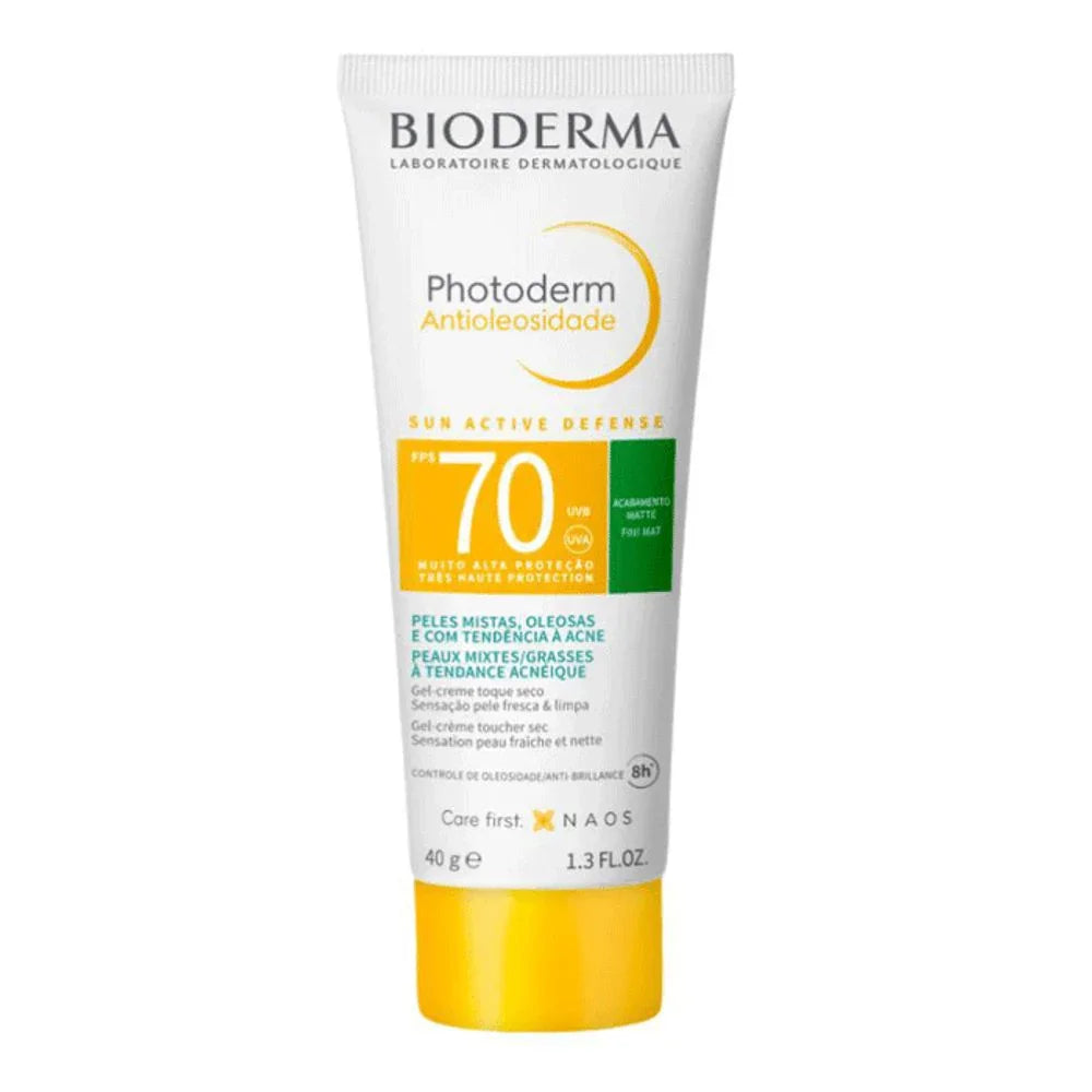 Protetor Solar Gel Creme Toque Seco Antioliosidade Sem Cor Fps 70 - Bioderma