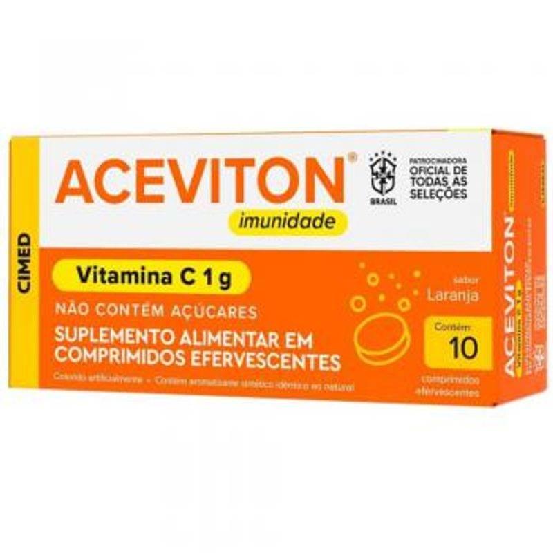 Aceviton Imunidade 10 Comprimidos Efervescentes - Drogaria Poupa Centro