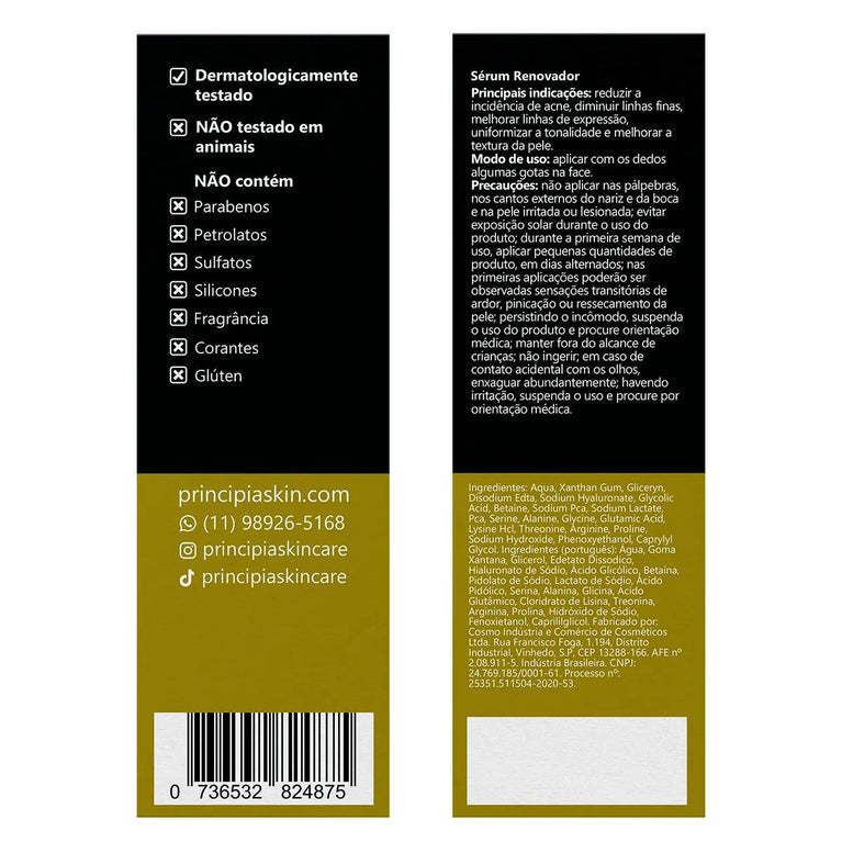 Principia - Sérum Facial 9,8% Ácido Glicólico + 4% Aminoácidos Ag-10 30ml