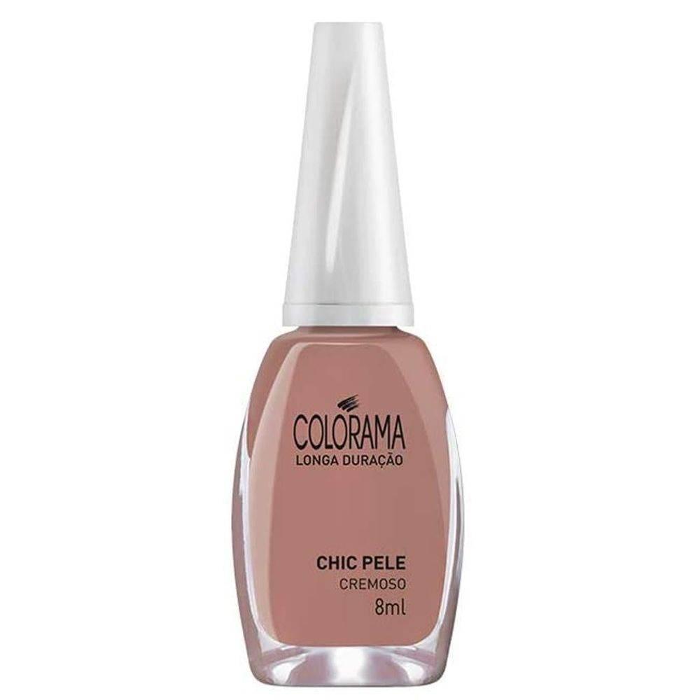 Esmalte Cremoso Chic Pele 8ml Colorama - Drogaria Poupa Centro