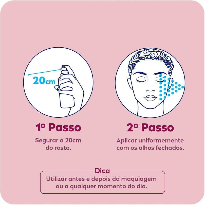 NIVEA Hidratante Facial Mist Aqua Rose 150ml - Hidratante em spray com água de rosas - Drogaria Poupa Centro