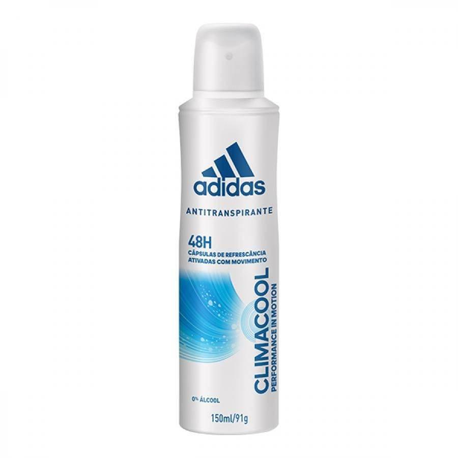 DESODORANTE ADIDAS AEROSSOL FEM 150/ML CLIMACOOL - Drogaria Poupa Centro