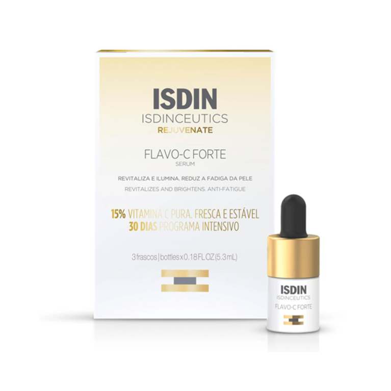 Sérum Facial Vitamina C ISDIN Isdinceutics Flavo-C Forte 3 Ampolas de 5,3ml
