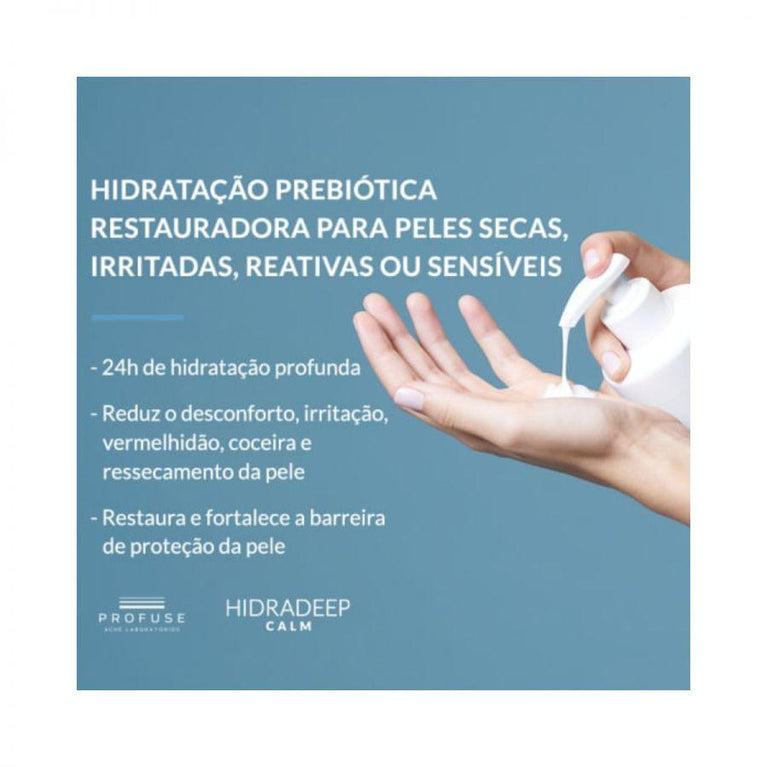 Creme Hidratante Profuse Hidradeep Calm - Corpo e Rosto 400g - Drogaria Poupa Centro