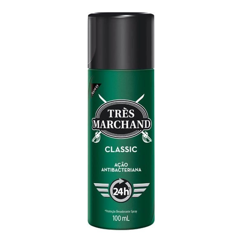 Desodorante Masculino Tres Marchand classic 100Ml - Drogaria Poupa Centro