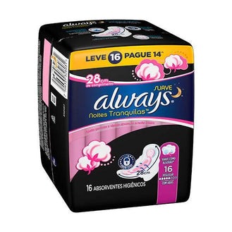 Absorvente Always Pink Noturno LV16PG14 - Drogaria Poupa Centro