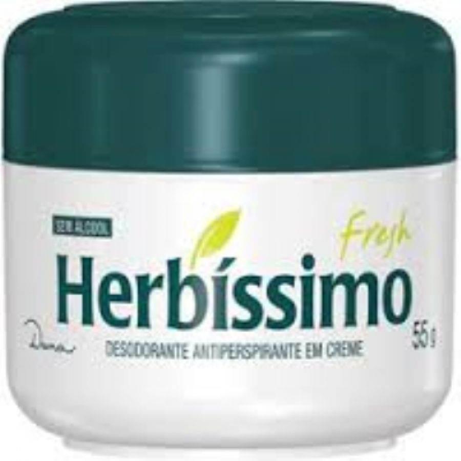 Desodorante Herbissimo Creme Menta Fresh 55g - Drogaria Poupa Centro