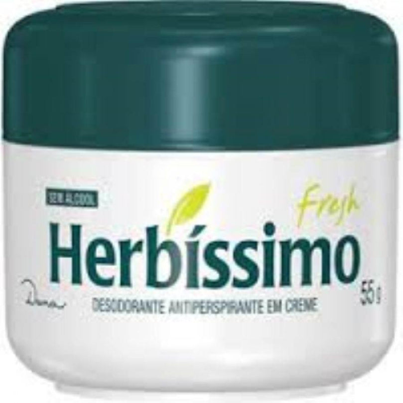 Desodorante Herbissimo Creme Menta Fresh 55g - Drogaria Poupa Centro