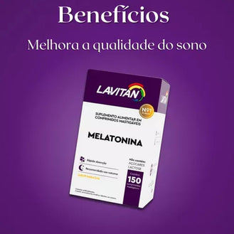 Lavitan Melatonina 90 Comprimidos Mastigáveis Sabor Maracujá