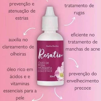 Oleo De Rosa Mosqueta 30 Ml Abelha Rainha - Drogaria Poupa Centro
