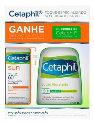 Kit Cetaphil Loção Hidratante 473ml + Sunlight Fps 60 50ml - Drogaria Poupa Centro