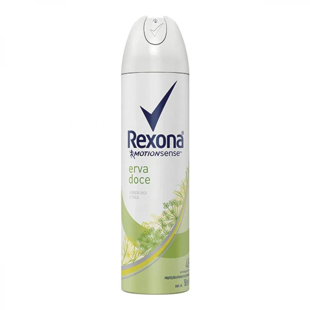 Desodorante Rexona Aerosol Erva Doce 150ml - Drogaria Poupa Centro