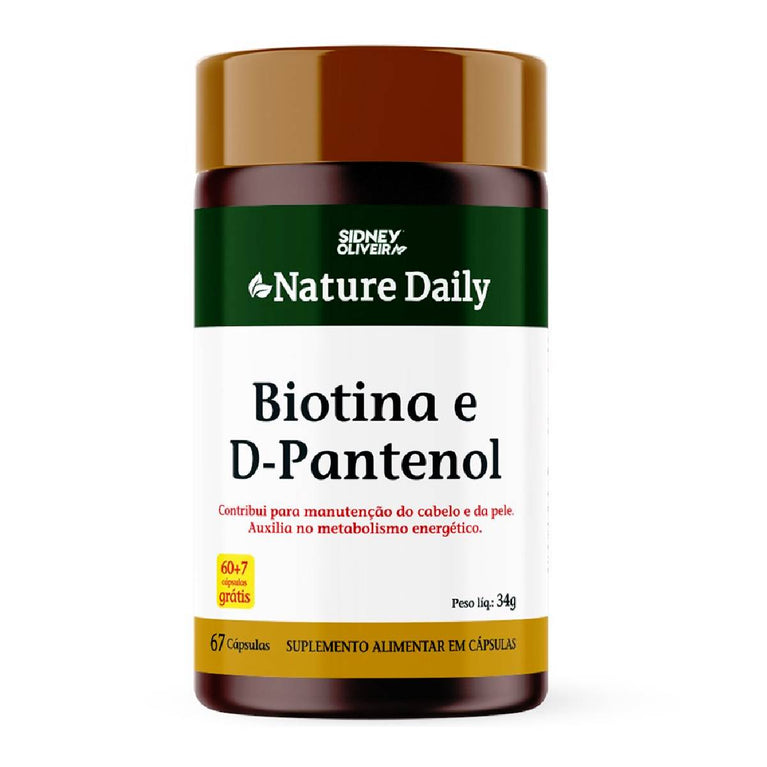 Biotina + D-Pantenol Nature Daily 60 Cápsulas
