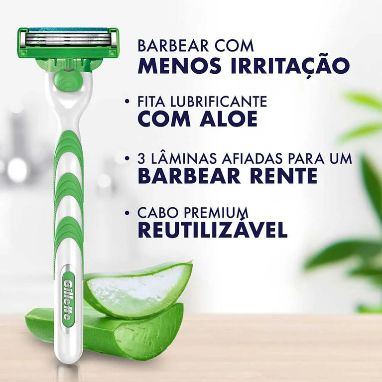 Aparelho de Barbear Gillette Mach3 Sensitive 1 unidade