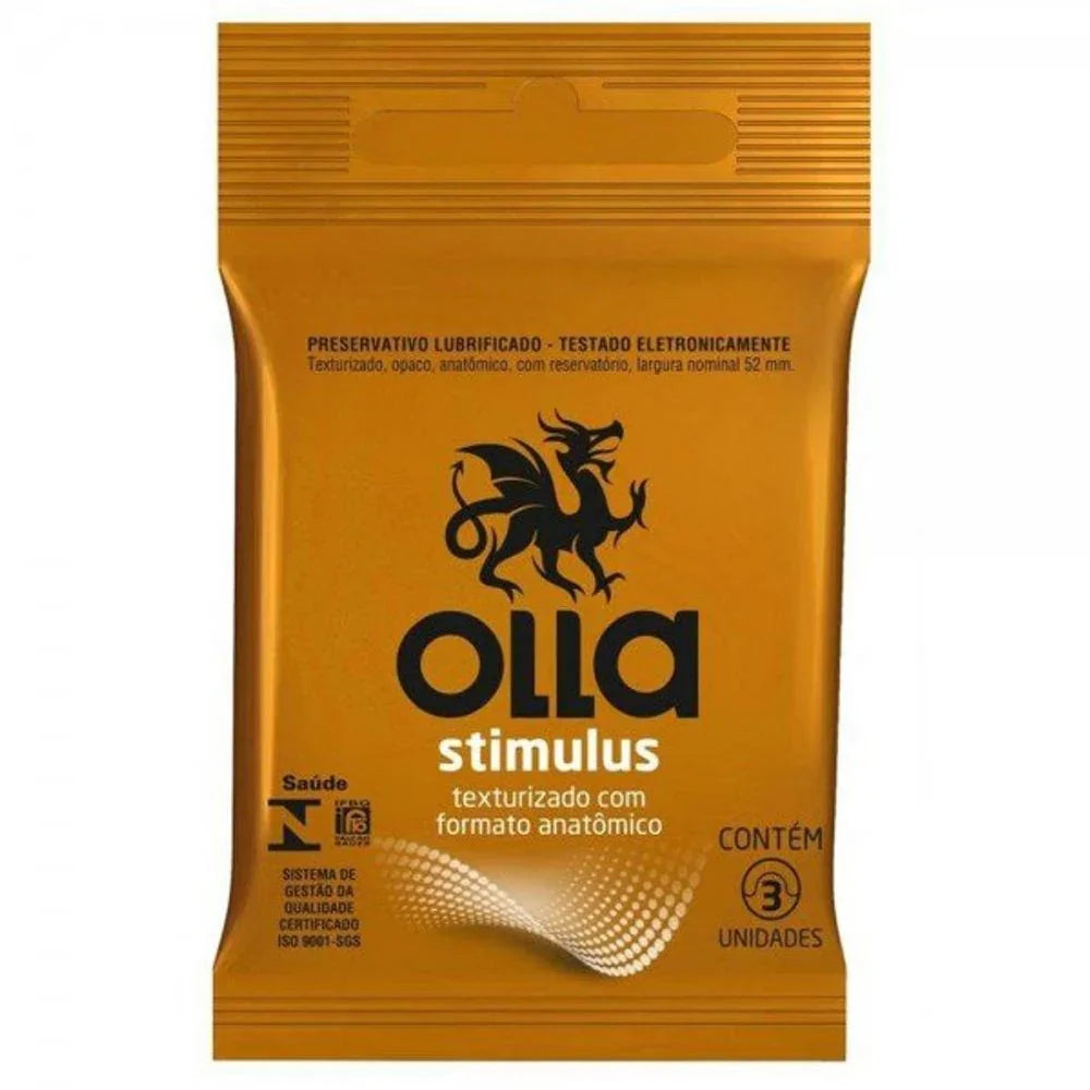 Preservativo Olla Stimulos Texturizado C/3