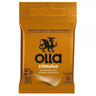 Preservativo Olla Stimulos Texturizado C/3