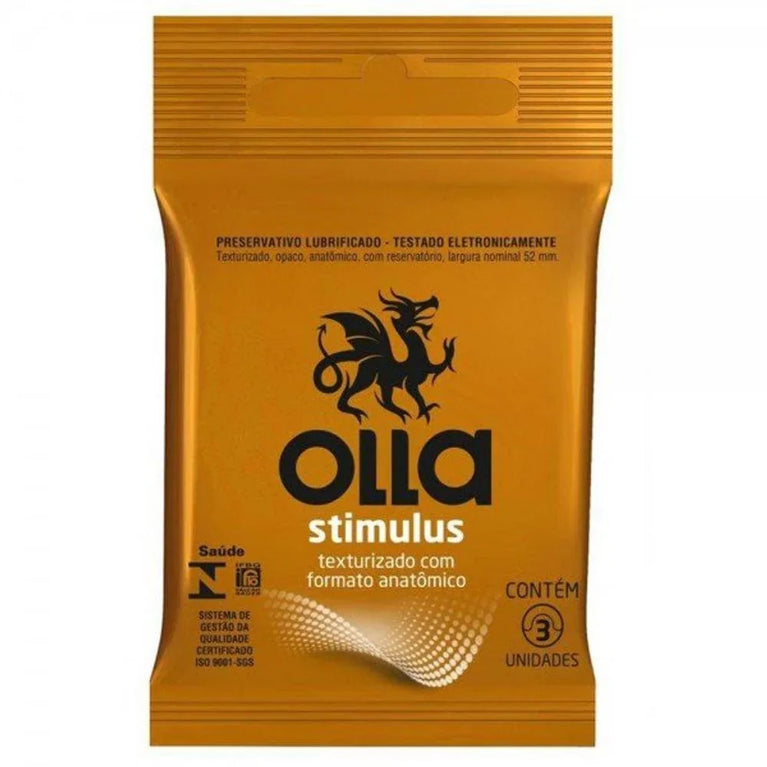 Preservativo Olla Stimulos Texturizado C/3