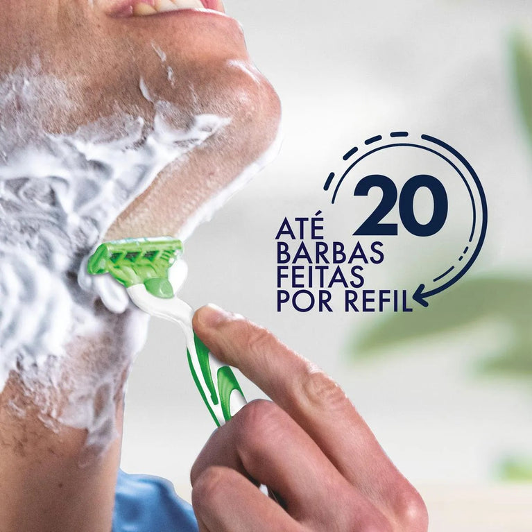 Carga para Aparelho de Barbear Gillette Mach3 Sensitive com 2 unidades