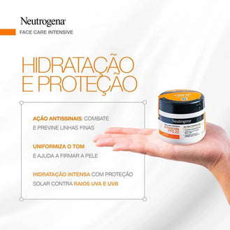 Creme facial Neutrogena Face Care Antissinais FPS 22 100G - Drogaria Poupa Centro