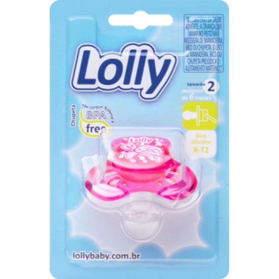 Chupeta Lolly Oceano Silicone R-T2 Rosa - Drogaria Poupa Centro