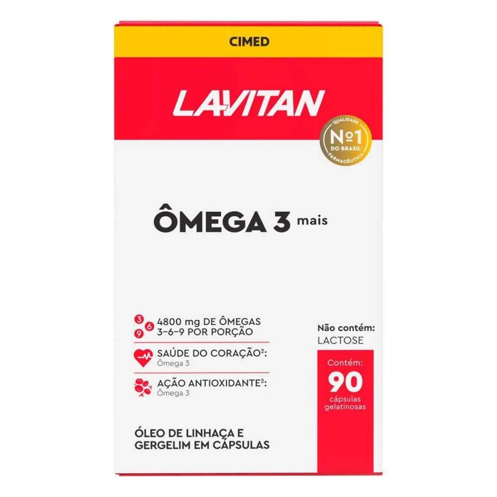 Lavitan Ômega 3 Mais com 90 cápsulas - Drogaria Poupa Centro