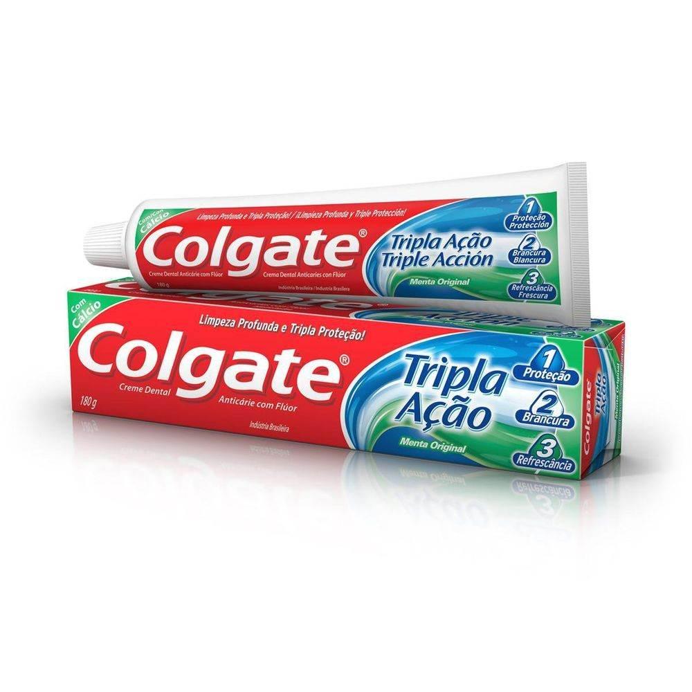 Creme Dental Colgate Tripla Ação 180g - Drogaria Poupa Centro