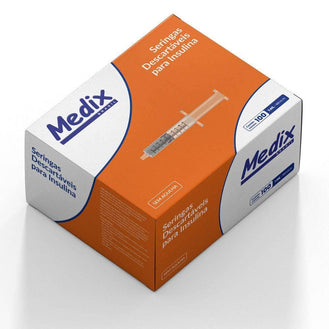 Seringa 1ml Medix - 100 Unidades - Drogaria Poupa Centro