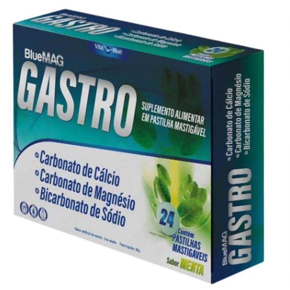 Blue Mag Gastro 24 Pastilhas - Drogaria Poupa Centro