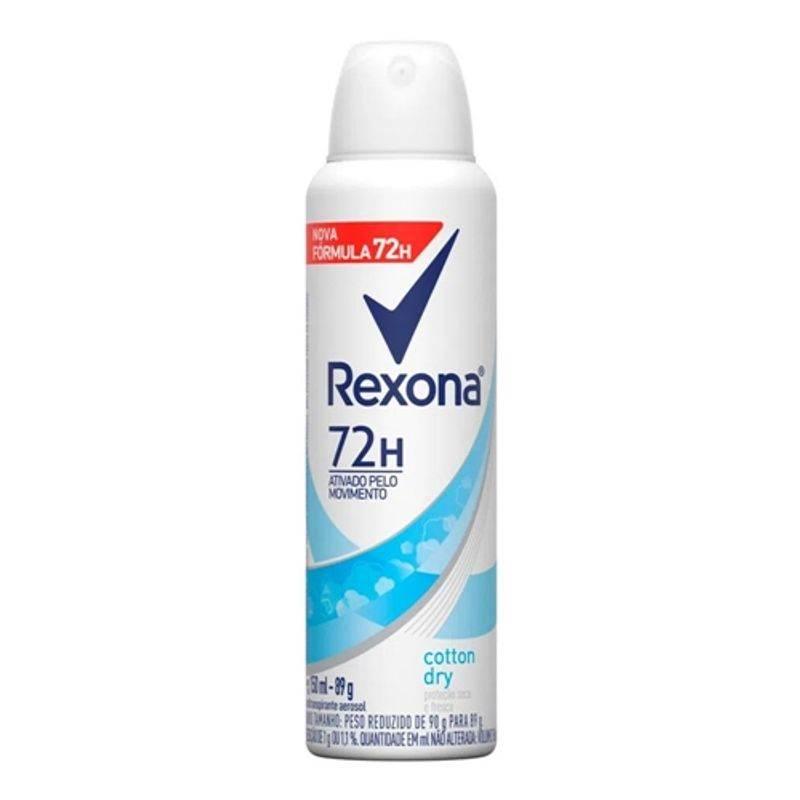 Desodorante Rexona Aero 72H Cotton Dry 150Ml - Drogaria Poupa Centro