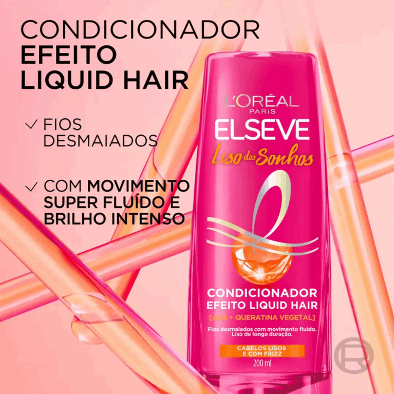 Condicionador Elseve Liso dos Sonhos 200ml - Cabelos Lisos