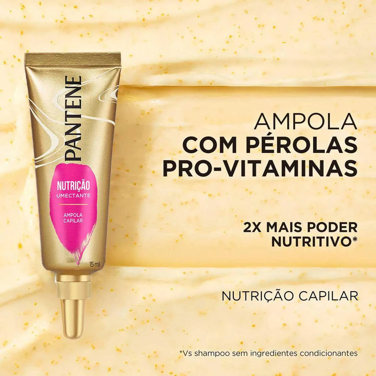 Kit Ampola Capilar Pantene Nutrição Umectante 3 unidades 15ml