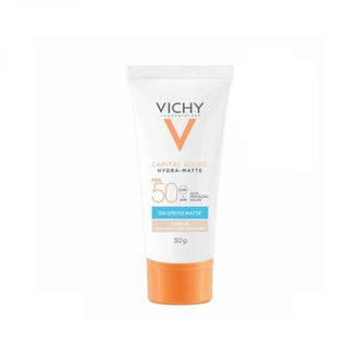 Protetor Solar Facial Capital Soleil Hydra-Matte Vichy FPS 50 Cor 1.0 Com 30g - Drogaria Poupa Centro