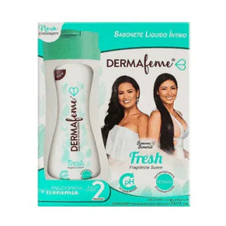 Kit Sabonete íntimo Dermafeme Fresh 2 unidades 200ml - Drogaria Poupa Centro