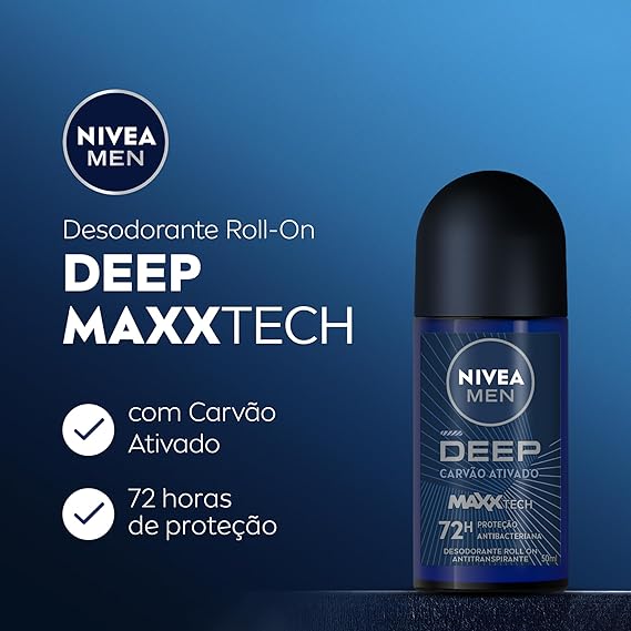 Nivea Desodorante Roll-On Deep Original 50Ml