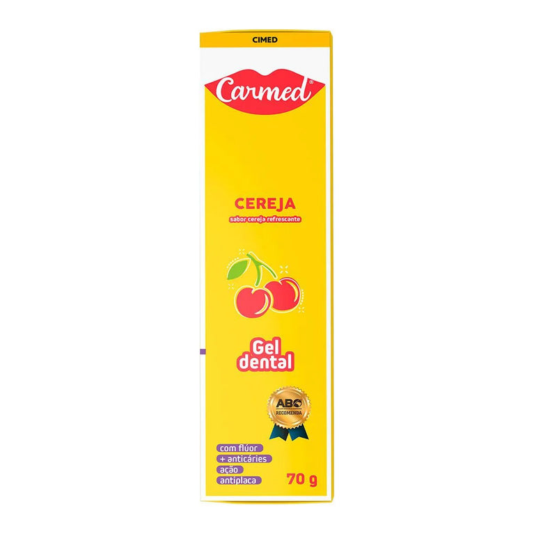 Gel Dental Carmed Cereja com Flúor 70g