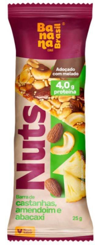 Barra Nuts Amendoin E Abacaxi 25Gr - Drogaria Poupa Centro