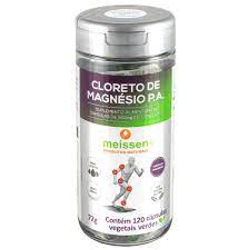 Cloreto De Magnesio P.A 120 Cápsulas Meissen - Drogaria Poupa Centro