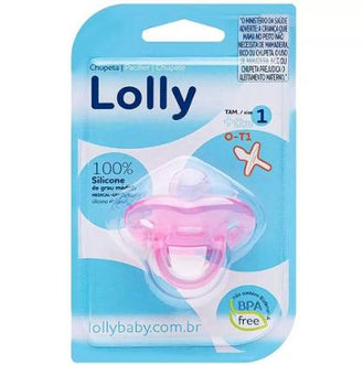 Chupeta Lolly Dreams Silicone Rosa Tam 1 (0 a 6 Meses)