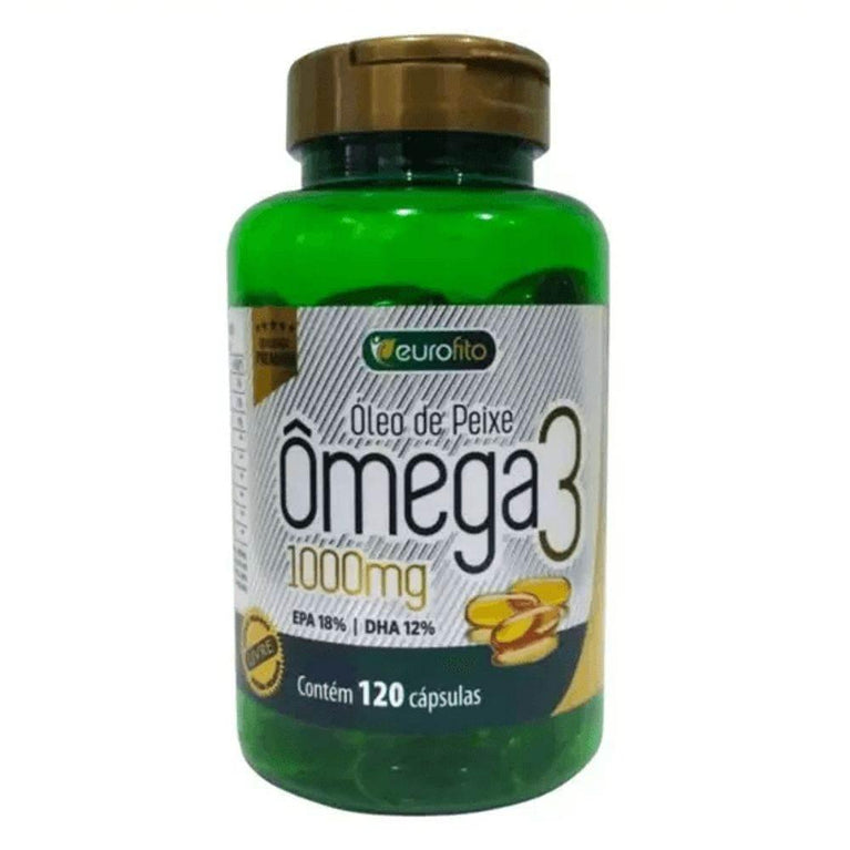 Ômega 3 1000mg 120 Cápsulas Eurofito - Drogaria Poupa Centro