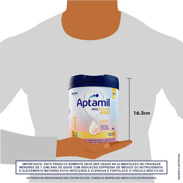 Fórmula Infantil Aptamil Profutura 1 Gold Danone 0 a 6 meses 800g