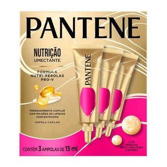 Kit Ampola Capilar Pantene Nutrição Umectante 3 unidades 15ml