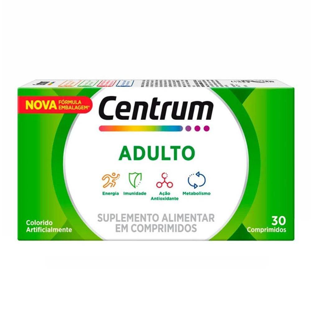Centrum Adulto 30 Comprimidos - Drogaria Poupa Centro